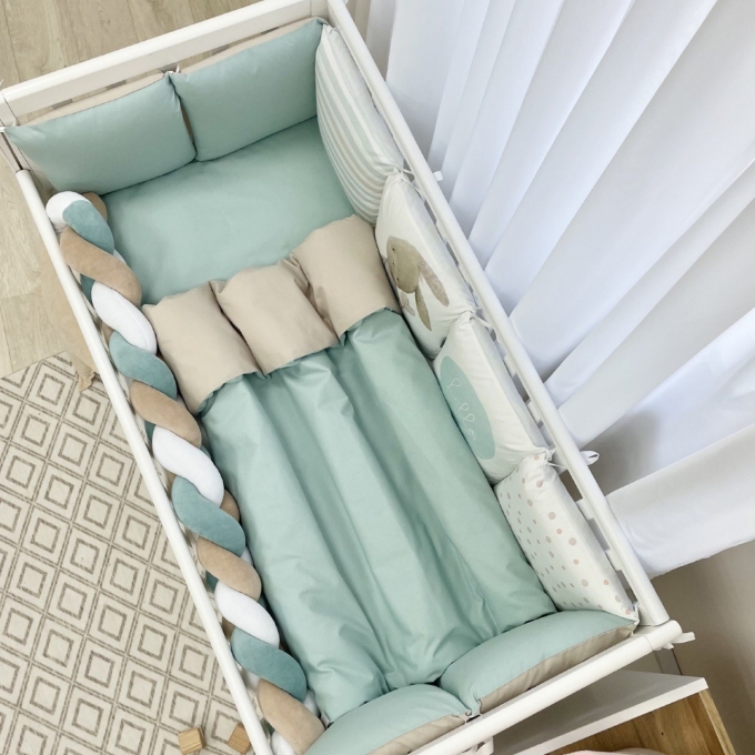Set lenjerie Patut Bebe Copii 7 piese Bunies (1)